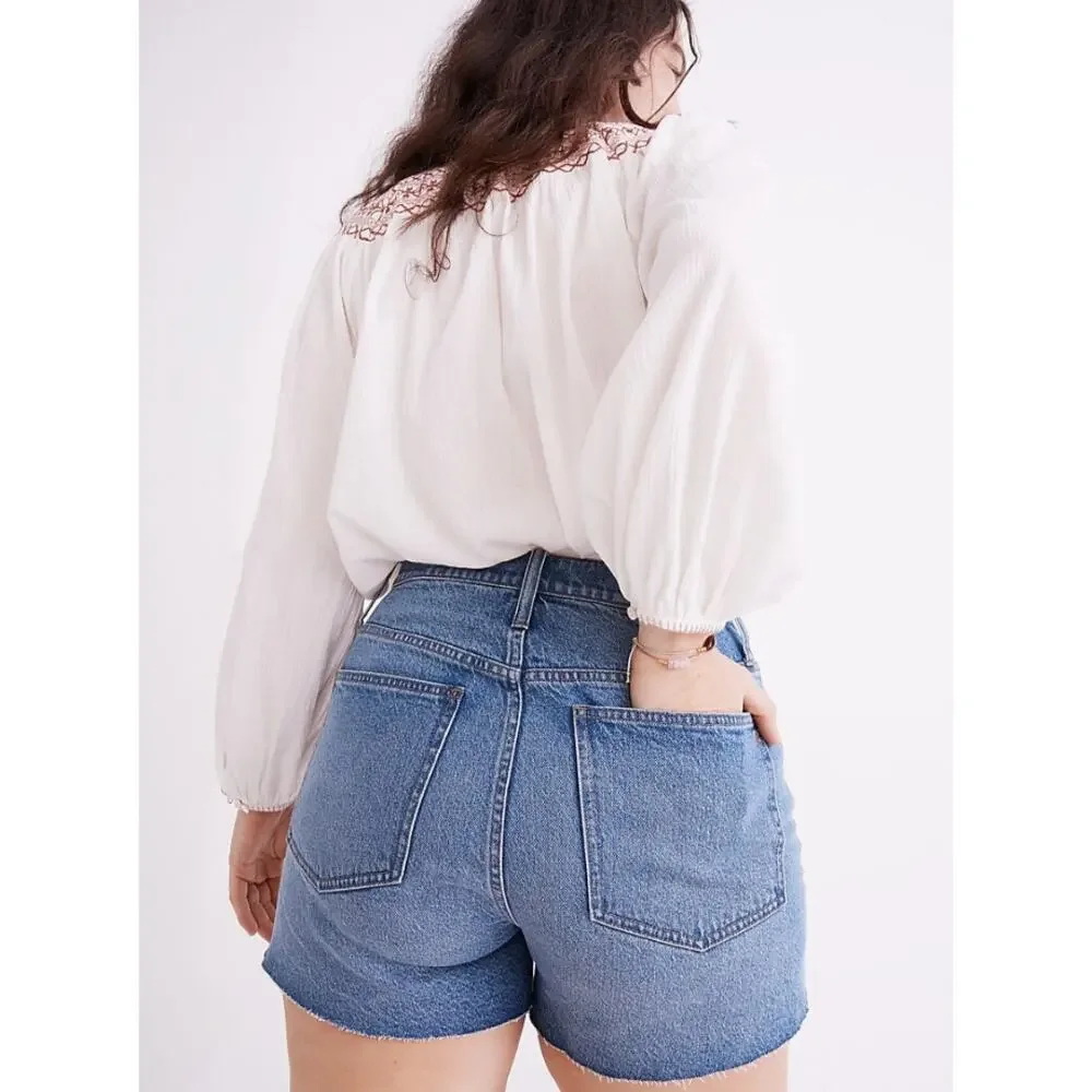 MADEWELL The Perfect Jean Short in Burnett Wash: TENCEL™ Lyocell Edition // 33